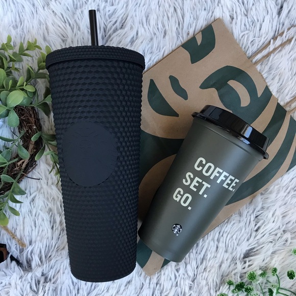 Starbucks Other - Starbucks | Studded Black Matte Venti Tumbler NWT